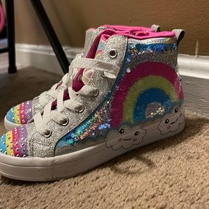 child’s / worn skechers little girls twice/ size 2